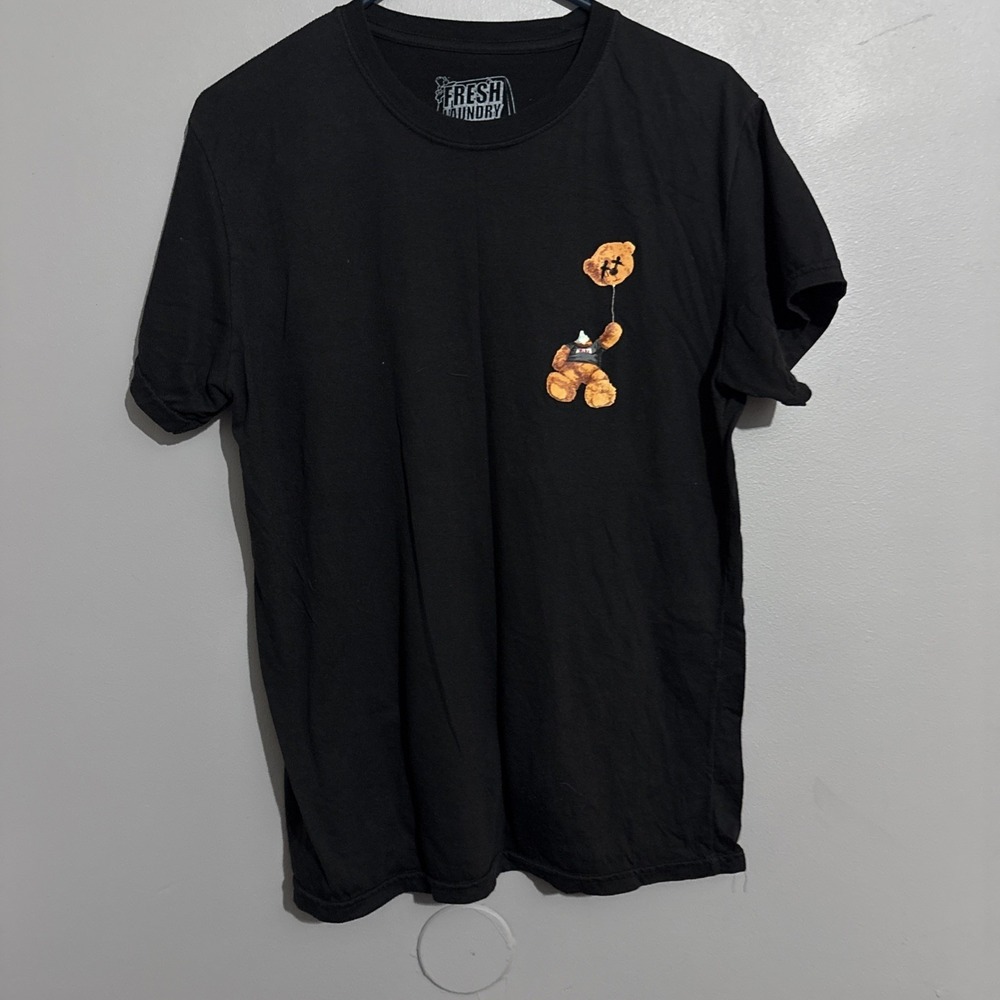 FRESH LAUNDRY Limited Edition NOTORIOUS TEDDY BEAR BLACK SHIRT Med Men/women